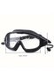 Adult swimming goggles with wide field of vision and anti-fog function, waterproof and with clear vision, equipped with earplugs, made of PC lenses - 5