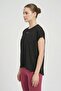 Women Sportswear Fit Short Sleeve Training T-Shirt, Black - 5