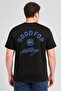 Men Crew Neck Short Sleeve Brand Logo T-Shirt, Black - 3