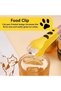 Small Kitchen Tongs Salad Tongs Bread Tongs BBQ Tongs Stainless Steel Cat's Paw Shape - 2