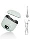 2-in-1 Rechargeable Electric Safety Nail Clipper & File for Adults & Kids (green).