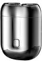 Portable Waterproof Wet & Dry Mini Electric Shaver with Magnetic Protective Cap (Silver)