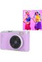 48MP digital camera - 1080P autofocus cameras for photography 2.4-inch HD screen 16x zoom Shake-proof travel vlog camera (purple) - 5