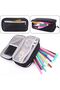 Large capacity multi-functional pencil case, three-layer pencil box for elementary school students - 4
