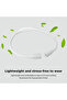 LED neckband reading light, flexible USB charging, hands-free, bedside reading light/night light - white - 5