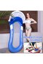 Water Hammock Inflatable Pool Float Lounge Chair Vacation Float with Awning for Summer Parties Beaches Water Activities 160*90 cm Blue - 5