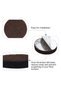 100-piece pack of round, 1 1/4-inch, non-slip, noise-reducing chair leg pads, brown - 4