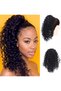 Synthetic hair extensions with fine curls, suitable for ponytails - clip-on hair extensions for women and girls. - 3