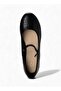Textured Ballet Flats with Adjustable Strap - 4