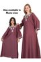 Girls Embroidery Detail Satin Jalabiya - 6
