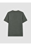 Vizyon New Season Khaki Crew Neck Printed Men's T-Shirt - 6