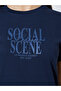 Navy Blue Text Print T-Shirt and Leggings Co-ord Set - 4