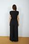 Women's Black Belted Draped Waist Detailed Zero Sleeve Full Length Jumpsuit Nbmy4043 - 4
