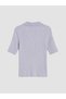 Özmarka New Season Blue Polo Collar Women's Knitwear Sweater - 6