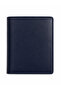 Genuine Leather Vertical Navy Blue Men's Wallet with Gift Box Mcz3040