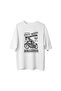 Flat Track Moto Racing Classic Printed Men's Oversize T-Shirt - 2