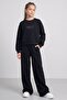 Girl's Wide Leg Comfortable Waist Oysho Fabric Tracksuit Set