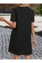 Women's Short Sleeve V-Neck Short Janjan Crepe Dress - 3