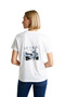 Women's Scooter Printed Short Sleeve T-Shirt Let's Ride Retro Nostalgic Graphic Comfortable Casual Wear