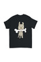 Cartoon Dog Holding a Bone Design Printed Children's T-Shirt - 2