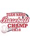 Children's Baseball Champion Graphic Printed Short Sleeve Round Neck T-Shirt 2K18 Team Spirit Casual Comfortable - 3