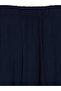 Navy Blue Wide Leg Women's Capri Pants with Elastic Waist - 7