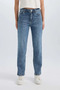 High Waist Ankle Length Comfort Jeans - Wash Pants D8155Ax24Wn - 2