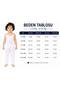 Unisex Children's 2-13 Years Old White 100% Cotton Thread Strap Undershirt and Cuffed Patterned Pajama Bottom Set Comfortable Fit - 4