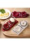 Egg slicer 2-piece set, multi-functional, suitable for strawberries, red and white. - 4