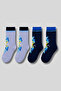 Children's 4-Pack Cotton Patterned Socks