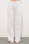 Women's Wide Leg Sequin Detailed Jeans 30124 - White - 2