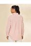 Women Pink Striped Button Down Shirt - 3