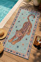 Maximalist Leopard Border Carpet Motif Patterned 70X150 Beach Towel - Digital Printed Bath Towel - 2