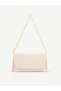 Women's Hand and Shoulder Bag with Side Magnet Detail and Chain Strap Cover - Stylish Clutch Portfolio
