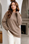 Patterned Knitwear Sweater R4514 Tan - 2