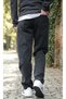 Men's Anthracite Relaxed Fit Baggy Denim Jeans – 100% Cotton Wide Leg Jeans - 3