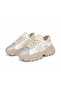 Women's White Chunky Platform Sneakers Casual Walking Shoes