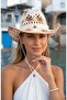 Western Style Perforated Summer Straw Women's Cowboy Hat - 3