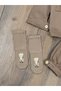 Gabardine Buttoned Socks, Teddy Bear Printed, Badi Pocket Detailed, Lycra 4-Piece Baby Boy/Child Set - 3