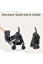 R2 Small Travel Stroller Compact Strollers Foldable Lightweight Baby Stroller for Airp - 3