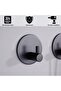 Super strong self-adhesive wall hooks - 2-pack - Black stainless steel hooks, suitable for hanging towels and other items. - 2