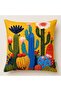 R'Eyla Cactus 5 Piece Runner Set 50X150 cm Runner + 4 Pieces 45X45 cm Decorative Throw Pillow Covers - 7