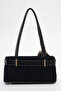 Women's Shoulder Bag Suede Black Sly471 - 2