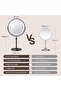 10x Large Lighted Makeup Mirror, Rechargeable 8" Height Adjustable Vanity Mirror, 1x/10x M - 2
