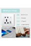 Single 5 Pin Universal Wall Socket with USB C & USB A - 1 Gang Black, Multifunctional Wall Out - 7