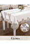 Gloria Model Cream Linen Single Tablecloth 160X300 cm Lace Dining Table