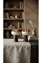 Set of 2 Porcelain Bowls with Wooden Base, Date and Turkish Delight Serving Stand - 4