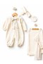 Baby Girl Lace Bow Set of 4 Rompers Towel Bandana 3 Colors