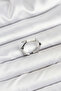 Brass Silver Color Bone Model Women's Ring