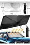 Folding Umbrella Car Windshield Sunshade Flexible Canopy Accessory Compatible with All Vehicles - 2